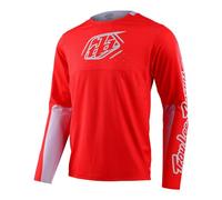 Troy Lee Designs Sprint Breathable MTB Jersey with Long Sleeves Red
