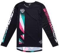 Troy Lee Designs Sprint Long Sleeve MTB Mountain Bike Jersey Full Pull Black