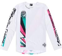 Troy Lee Designs Sprint Long Sleeve MTB Mountain Bike Jersey Full Pull Chalk