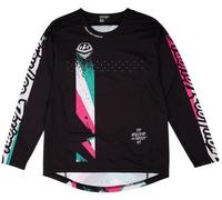 Troy Lee Designs Sprint Youth Long Sleeve MTB Mountain Bike Jersey Full Pull Black