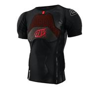 Troy Lee Designs Stage Ghost D30 Short Sleeve Baselayer, Solid Black, Medium