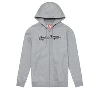 Troy Lee Designs Zip UP Hoodie; Signature Gray Heather MD