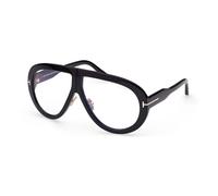 TOM FORD FT0836 TROY 001 Unisex Sunglasses Acetate Black Pilot Normal