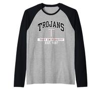 Troy University Trojans | Official NCAA Merch | NCAFTRY04 Raglan Baseball Tee