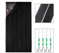 TroyStudio Thick Door Soundproofing Blanket, 37.5 x 86.6 x 0.8 inches Heavy Window Sound Barrier Sheet, Bedroom Acoustic Dampening Curtain Divider, Wall Noise Blocker for Music Home Recording Studio M