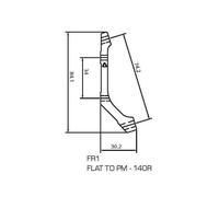 TRP FR2 Flat Mount Rear Adapter - Post to Flat Mount -160mm