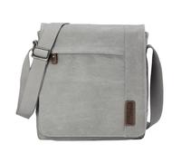TRP0219 Troop London Classic Canvas Across Body Bag - Ash Grey