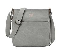 TRP0237 Troop London Classic Canvas Across Body Bag - Ash Grey