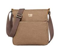 TRP0237 Troop London Classic Canvas Across Body Bag - Brown