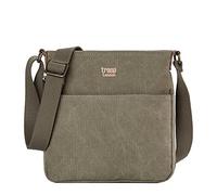 TRP0237 Troop London Classic Canvas Across Body Bag - Khaki