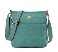 TRP0237 Troop London Classic Canvas Across Body Bag - Turquoise