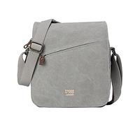 TRP0238 Troop London Classic Canvas Across Body Bag - Ash Grey