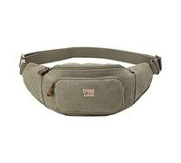 TRP0244 Troop London Classic Canvas Waist Bag - Khaki