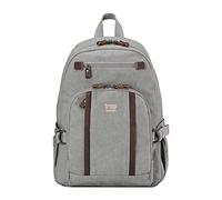 TRP0256 Troop London Classic Canvas Backpack - Medium - Ash Grey