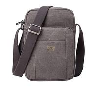 TRP0370 Troop London Classic Canvas Across Body Bag - Black