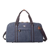 TRP0389 Troop London Classic Canvas Travel Duffel Bag, Large Holdall - Blue