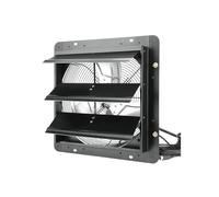 TRPLFGHZ Exhaust Fan, Shutter Exhaust Fan AC/EC-motor 10-Speed Adjustable Wall Mount Attic Ventilation And Cooling For Greenhouses Garages for Basements, Workshops(16in EC)