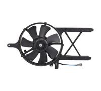 TRQ A/C Condenser Cooling Fan Assembly Compatible with 2005-2020 Nissan Frontier 2005-2012 Pathfinder 2005-2015 Xterra