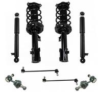 TRQ Complete Strut And Coil Spring Assembly Suspension Kit Front Rear Shock Absorber Sway Stabilizer Link Compatible With Select Vehicles