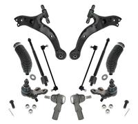 TRQ Control Arms Ball Joints Sway Links Tie Rods & Rack Boots Kit for Sienna