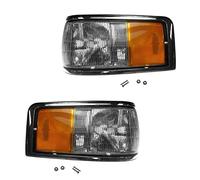 TRQ Corner Light Set Driver & Passenger Side Compatible with 1990-1994 Lincoln Town Car FO2550131 FO2551131