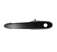 TRQ Door Handle Front Outer Black Smooth Driver Side LH for Buick Chevy Pontiac