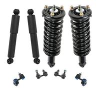 TRQ Front and Rear Suspension Kit Complete Strut & Coil Spring Assembly Shock Absorber Sway Bar Stabilizer Link Compatible with 2005-2012 Nissan Pathfinder