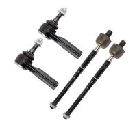 TRQ Front Inner and Outer Tie Rod Set Compatible with 2015-2022 Ford Mustang