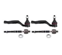 TRQ Front Inner & Outer Tie Rod Set Driver & Passenger Side Compatible with 2009-2017 Lexus LS460 2008-2015 LS600h