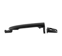 TRQ Front Left Exterior Door Handle Black Drivers Side Compatible with 2008-2017 Mitsubishi Lancer 2007-2017 Outlander 2011-2017 Outlander Sport