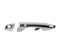 TRQ Front Left Exterior Door Handle Chrome Drivers Side Compatible with 2013-2018 Hyundai Santa Fe Santa Fe Sport 2019 Santa Fe XL
