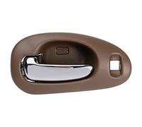 TRQ Front Left Interior Door Handle Chrome & Beige Drivers Side Compatible with 1999-2004 Chrysler 300M 1998-2004 Concorde 1999-2001 LHS