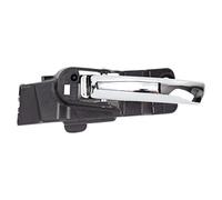 TRQ Front Left Interior Door Handle Chrome & Black Compatible with 2011-2014 Dodge Avenger