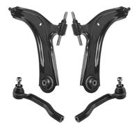 TRQ Front Steering and Suspension Kit Suspension Arm with Ball Joint Tie Rod Compatible with 2008-2013 Nissan Rogue 2014-2015 Nissan Rogue Select Japan Year of Manufacture