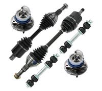 TRQ Front Steering & Drivetrain Kit Compatible with 2000-2005 Buick LeSabre 2006-2008 Lucerne 1997-2004 Park Avenue 1997 Riviera 2001-2002 Oldsmobile Aurora Pontiac Bonneville