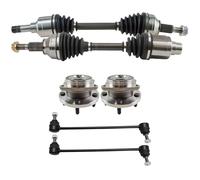 TRQ Front Steering & Drivetrain Kit Compatible with 2008-2010 Dodge Avenger