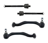 TRQ Front Steering Inner Outer Tie Rod Rack End 4pc Kit Set Compatible with 07-15 Mini Cooper