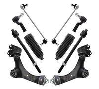 TRQ Front Steering & Suspension Kit Compatible with 2011-2014 Volvo S60 2007-2014 S80