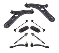 TRQ Front Steering & Suspension Kit Compatible with 2011-2016 Hyundai Elantra 2013-2014 Elantra Coupe 2014-2016 Elantra GT 2012-2017 Veloster HY4511103