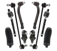 TRQ Front Steering & Suspension Kit Compatible with 2013-2018 Hyundai Santa Fe Sport 2014-2015 Kia Sorento