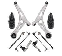 TRQ Front Steering & Suspension Kit Compatible with 2017-2022 Hyundai Ioniq 2020-2021 Kona Electric 2017-2020 Kia Niro 2020 Niro EV