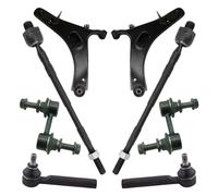 TRQ Front Steering & Suspension Kit Control Arm with Ball Joint Sway Bar Stabilizer Link Tie Rod Compatible with 2006-2007 Subaru B9 Tribeca 2008-2014 Tribeca