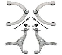 TRQ Front Suspension Kit Ball Joint Control Arm Control Arm with Ball Joint Sway Bar Stabilizer Link Compatible with 12-19 Mercedes-Benz