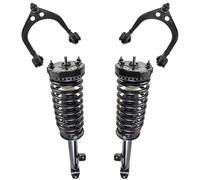 TRQ Front Suspension Kit Complete Strut & Coil Spring Assembly Control Arm with Ball Joint Compatible with 2005-2010 Chrysler 300 2006-2010 Dodge Charger 2005-2008 Magnum