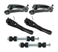 TRQ Front Suspension Kit Control Arm with Ball Joint Sway Bar Stabilizer Link Compatible with 68-76 Ford 68-73 Mercury