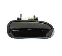 TRQ Outside Door Handle Smooth Black Rear Passenger RH for 96-00 Honda Civic