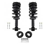 TRQ Performance 3" Lift Leveling Complete Loaded Front Strut Shock Spring | For 2014 - 2018 Chevy Silverado 1500 GMC Sierra 1500 RWD 2WD