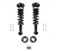 TRQ Performance 3" Lift Leveling Complete Loaded Front Strut Shock Spring | For 2015 - 2019 Ford F-150 Pickup Truck RWD 2WD