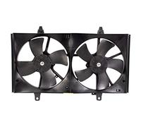 TRQ Radiator Dual Cooling Fan Assembly Compatible with 2002-2004 Nissan Altima 2004-2008 Maxima NI3115121