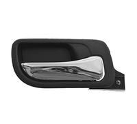 TRQ Rear Right Interior Door Handle Black Passenger Side Compatible with 2003-2007 Honda Accord